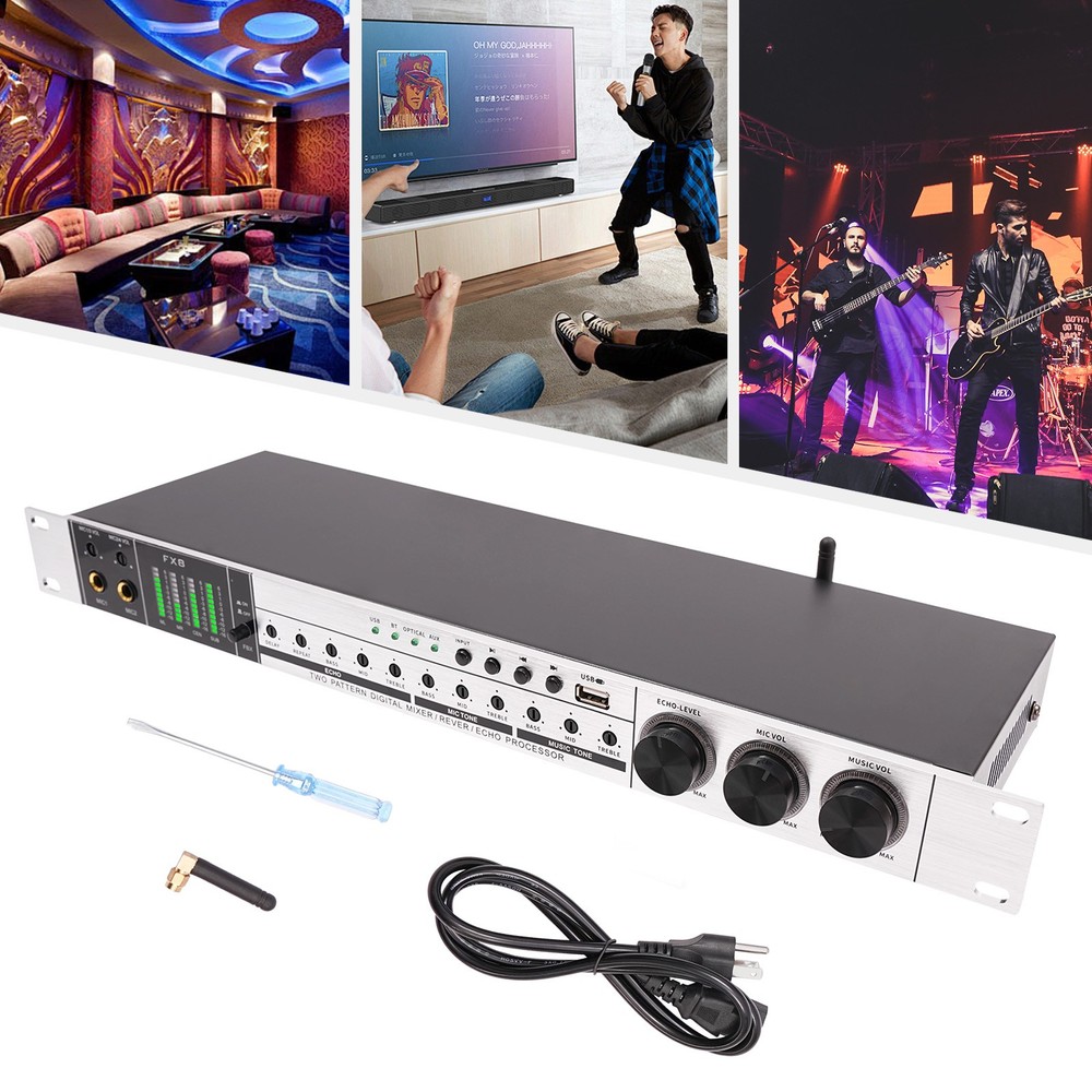 Audio Processor Mixer, Audio Processor Professional Anti-howling Audio Processor