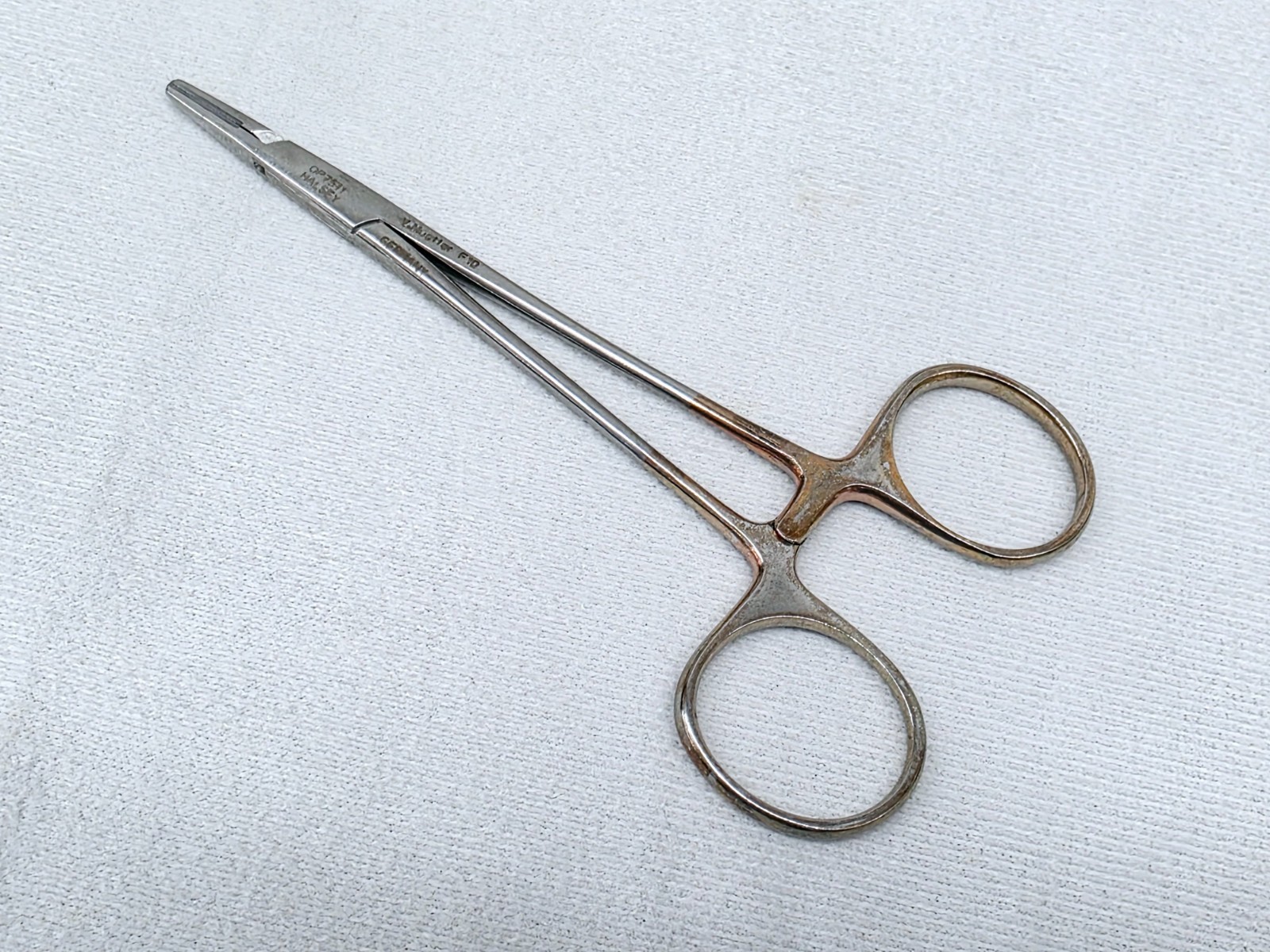 V. Mueller OP7511 Halsey Needle Holder TC 4.75" Serrated - Ultrasonic Cleaned