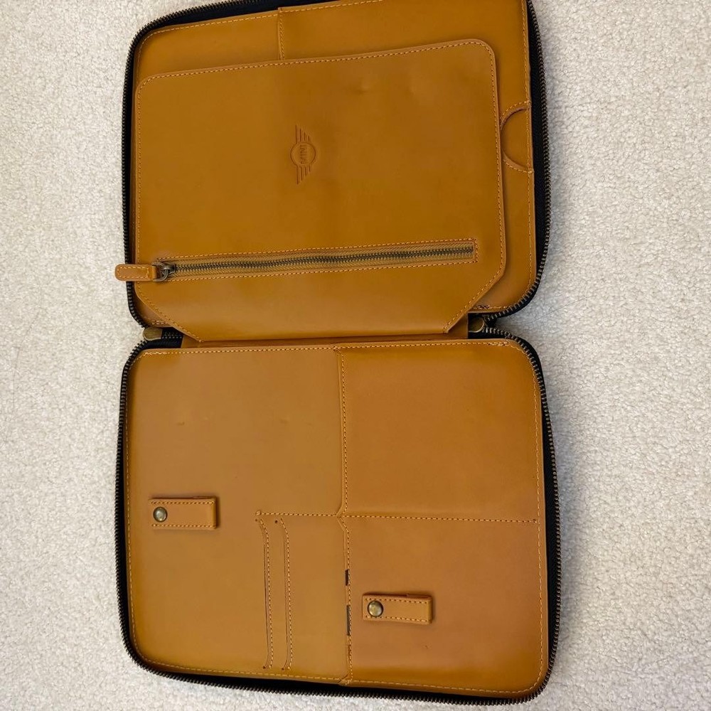 Mini Car Inspection Case Tablet Cowhide Novelty