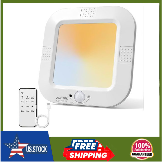 Rechargeable Motion Sensor Ceiling Light,No Wiring Battery Operated CeilingLight