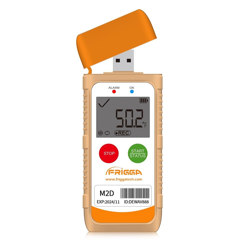 Frigga M2D Reusable Temperature Data Logger Multi-Use USB Digital Temperature Re