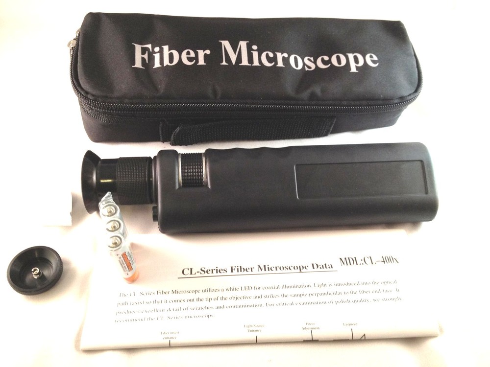 Ade Advanced Optics Fiber Optical Microscope Optic Scope 400x  Light AP CL400