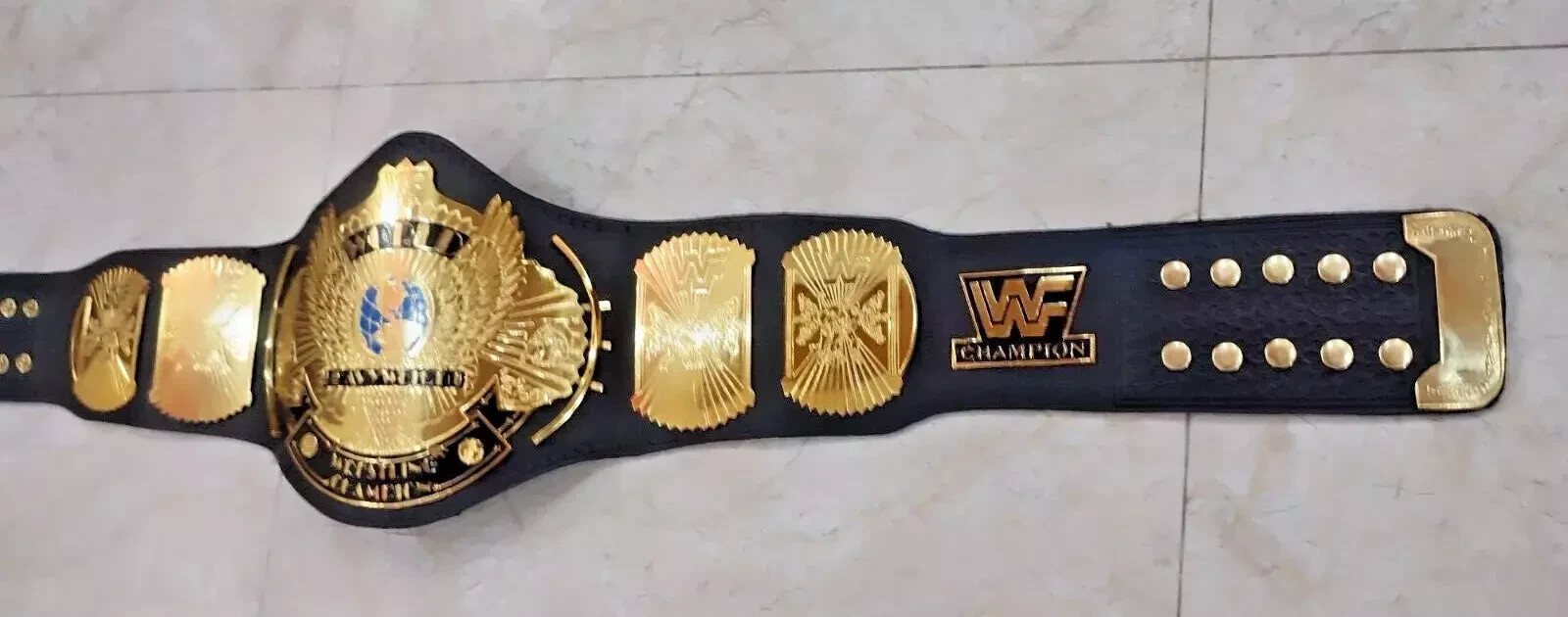 Winged Eagle Championship Wrestling Replica Title Belt Brass 2mm Adult size