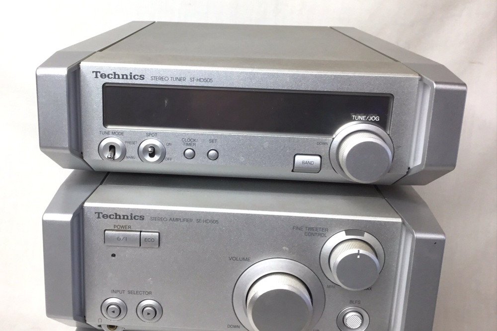 Technics SC-HD505 Mini Stereo System Blue Lights Complete w/ Remote Manual Cords