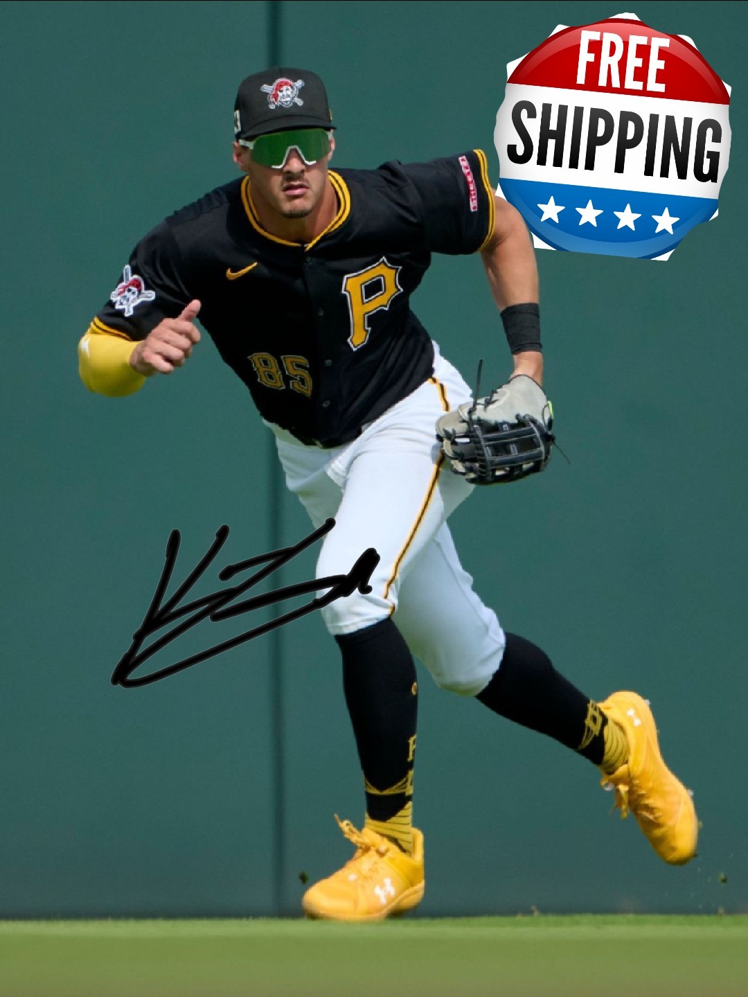 Konnor Griffin Pittsburgh Autograph 8x10 Photo Reprint Signature Free Shipping