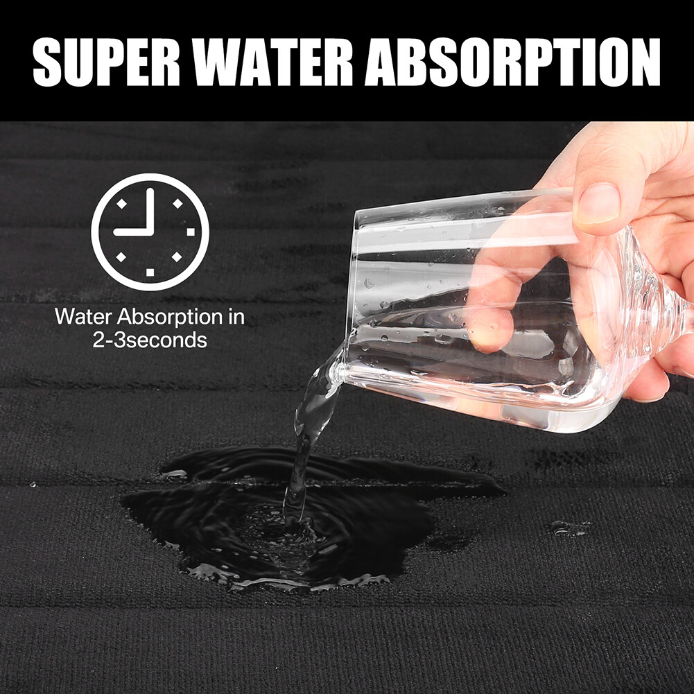 3PCS MEMORY FOAM BATH MAT PEDESTAL SET NON SLIP TOILET BATHROOM CONTOUR RUGS