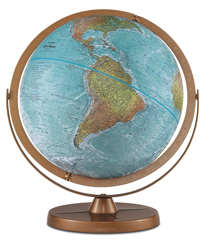Replogle Atlantis 12 Inch Desktop World Globe