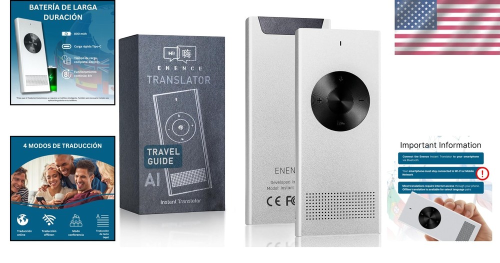 PRO Language Translator Device - Real-Time Voice Translation=