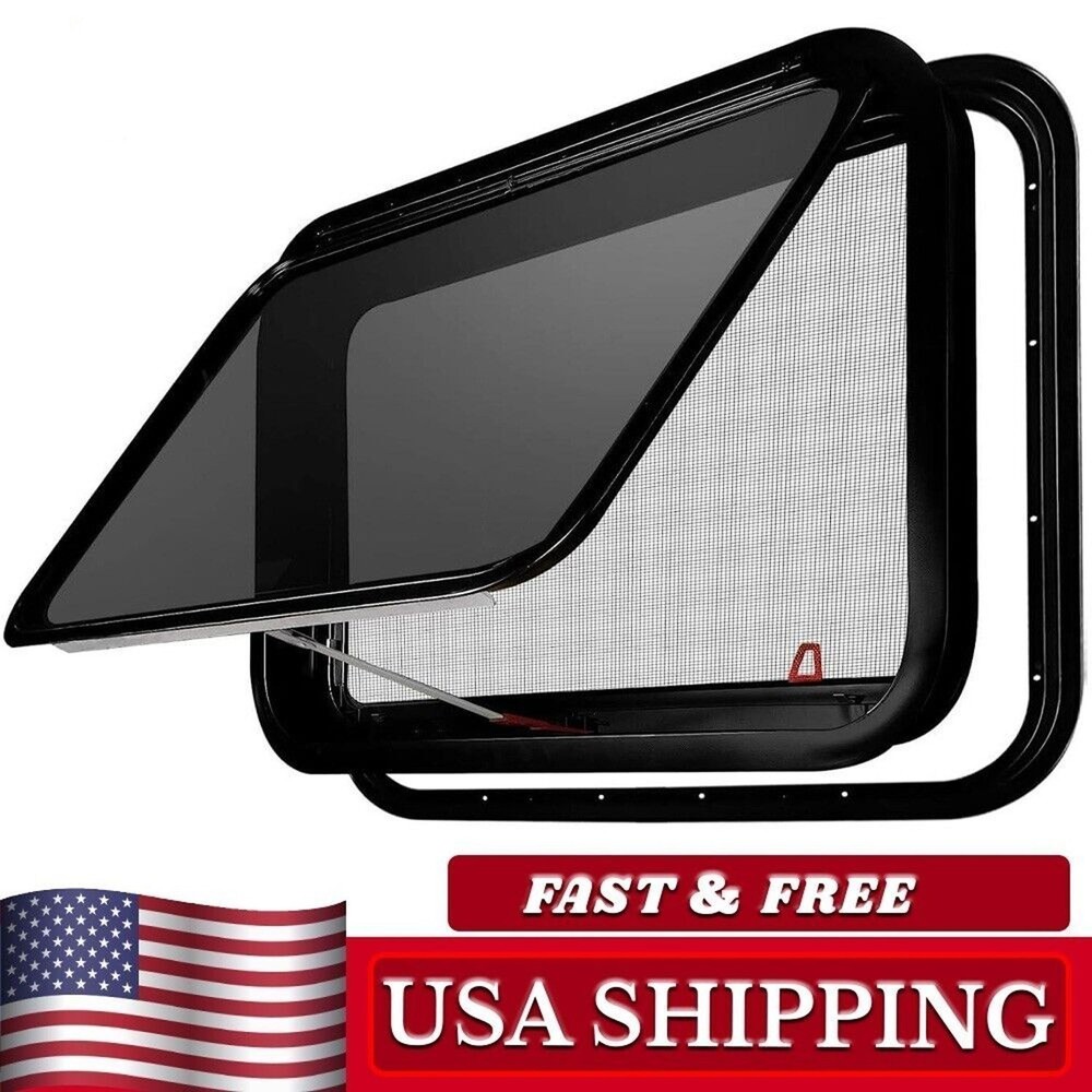 RV Exit Window 30" x 20" Camper Replacement Push Out Emergency Window NEW
