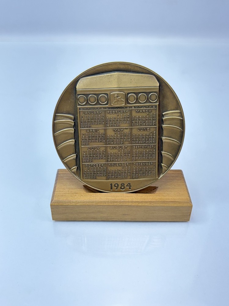1984 John Deere Desktop Calendar Medallion