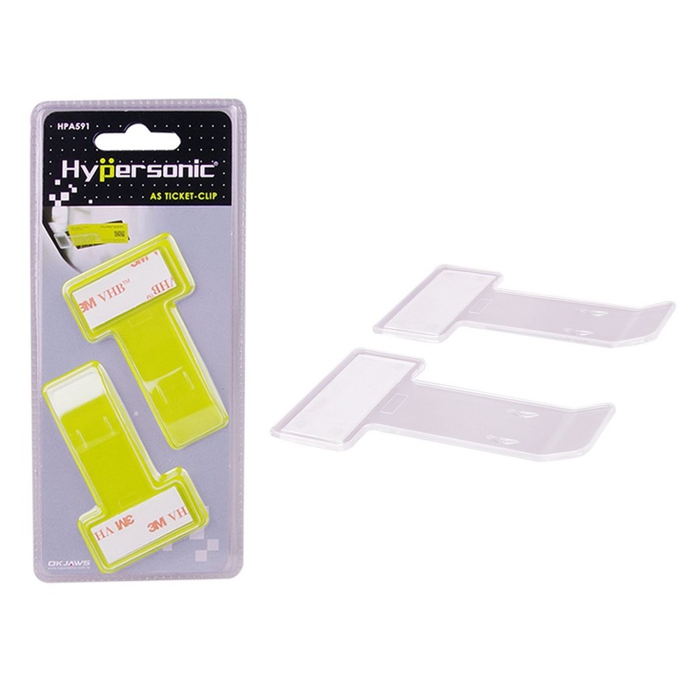 Transparent Car Windshield Parking Ticket Holder Clip 2pcs Auto Accessory