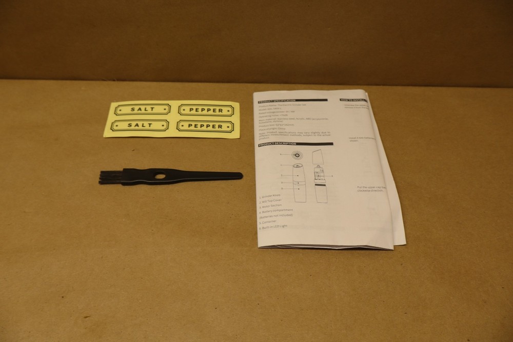 Sangcon Gravity Electric Pepper Mill Set