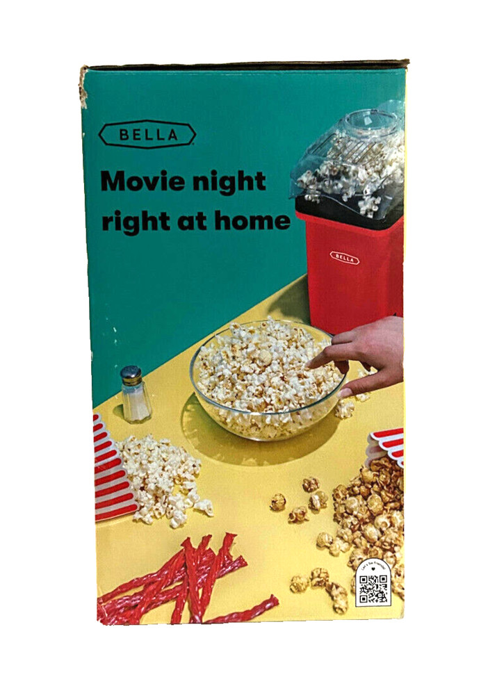 Bella Hot Air Popcorn Maker Complete in Box, Pre-owned