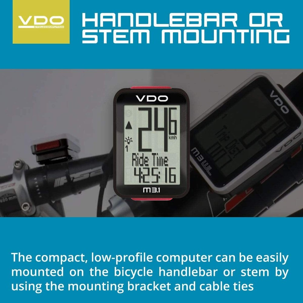 VDO - M 3.1 Digital Wireless Speed Transmission & Multiple Bike Function