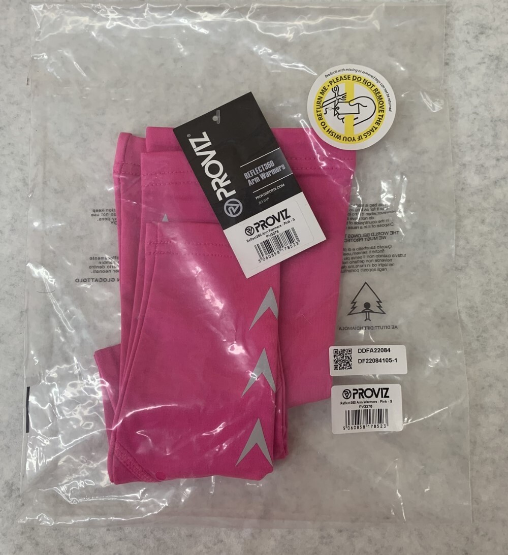 Proviz PV3376 REFLECT360 Reflective Arm Warmers in Pink Choose Size