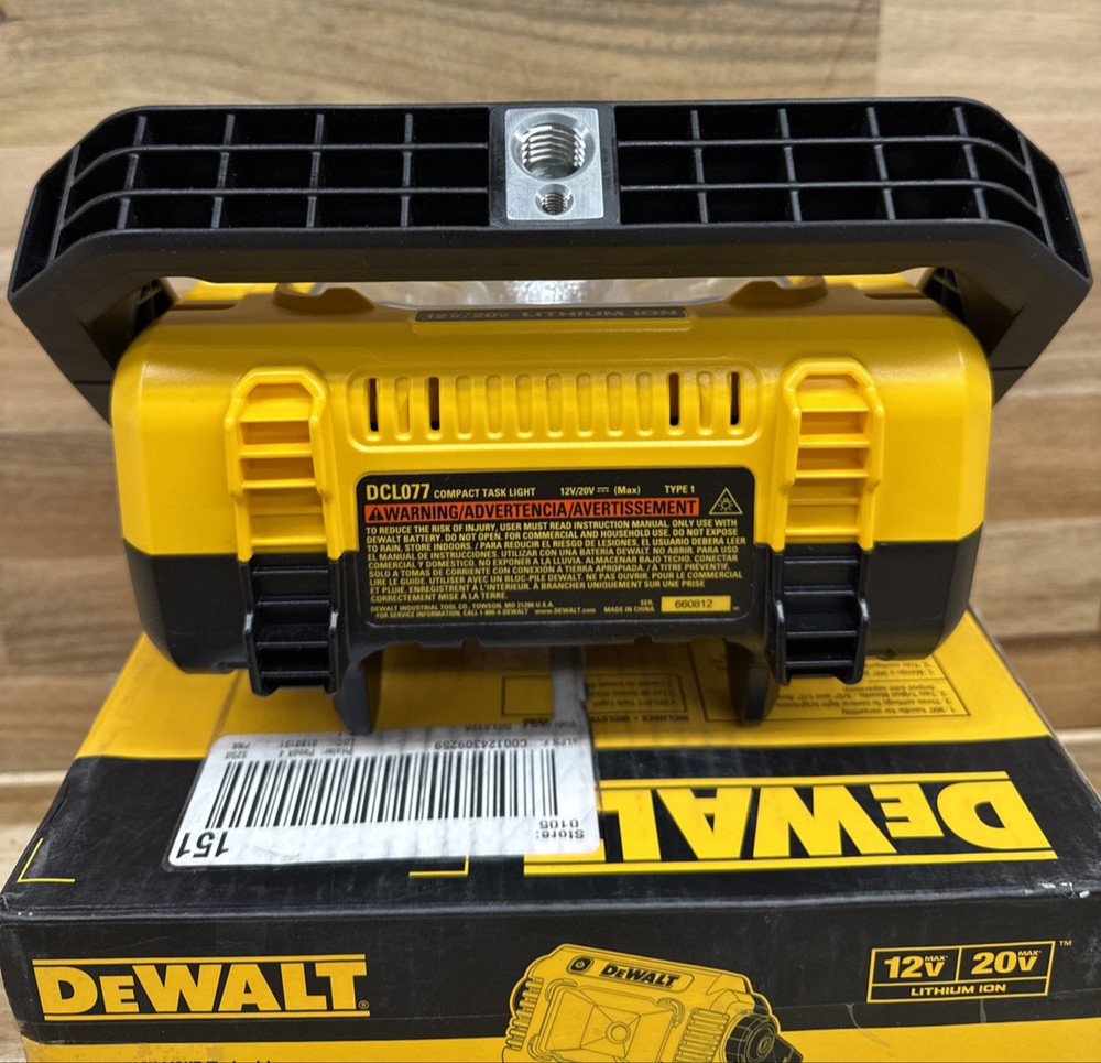 DeWALT DCL077B 12V 20V Max Cordless Durable Lightweight Compact Task Light - W28
