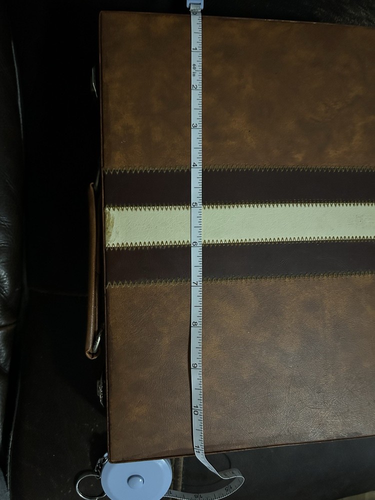 Vintage Smaller Backgammon Set 8” x 11” complete.