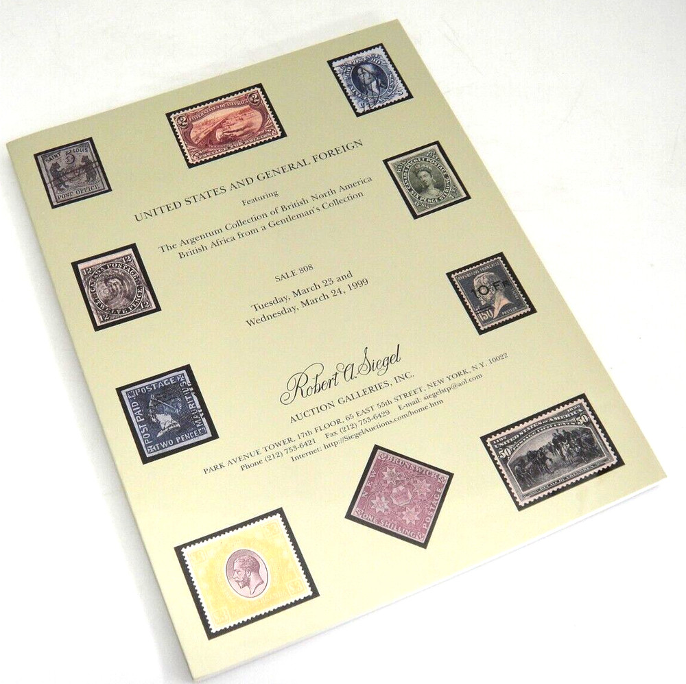 Siegel Stamp Auction Catalog w Prices Realized Argentum British Africa 1999