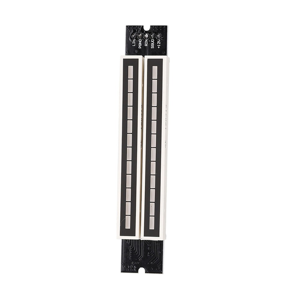 Dual 12 Stereo Level Indicator Adjustable Light Speed Level Meter Board Module