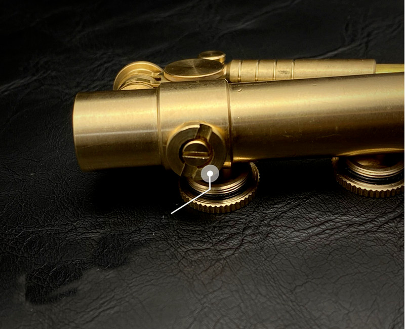 Pure Brass Cigarette Lighter nostalgic Retro Refillable Kerosene Lighter Gift