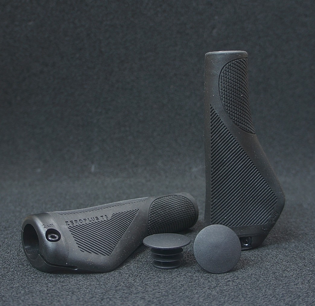 Ergon Ergonomic DDK Zeroplus T3 130mm Bicycle Grips (Black) (PAIR) *NEW*