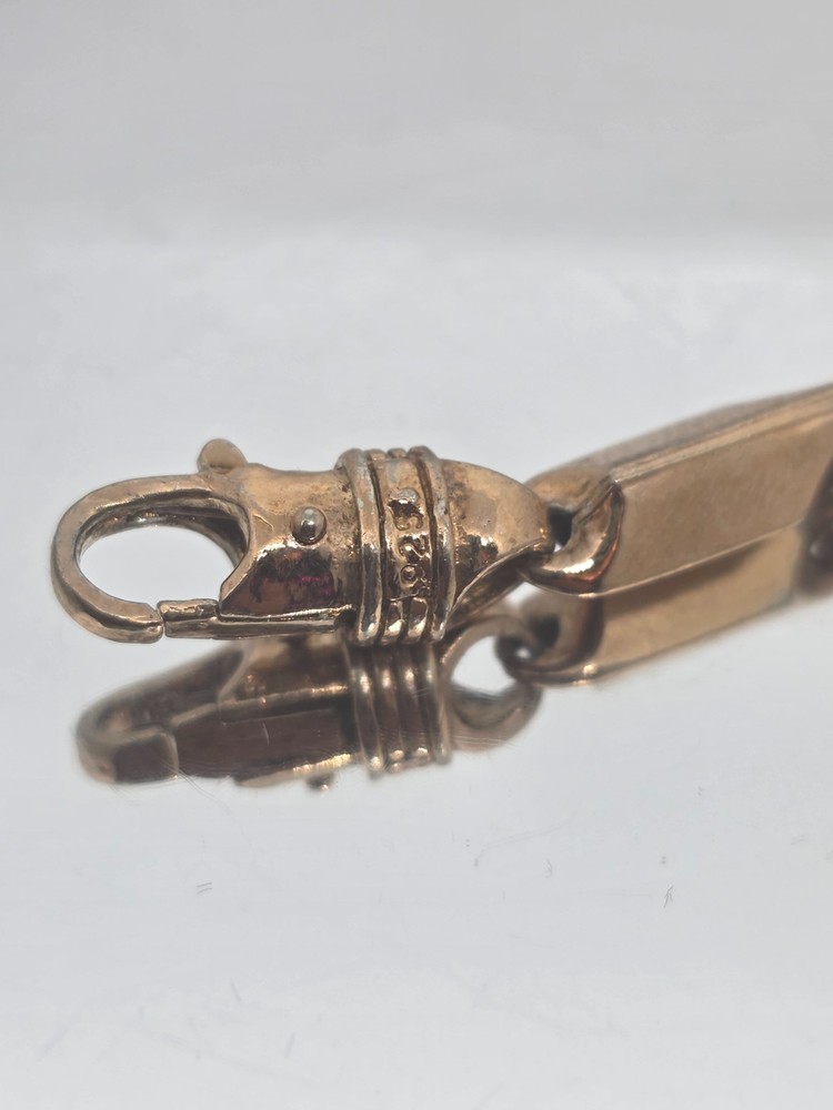 Copper color Sterling Solver Bar Link set