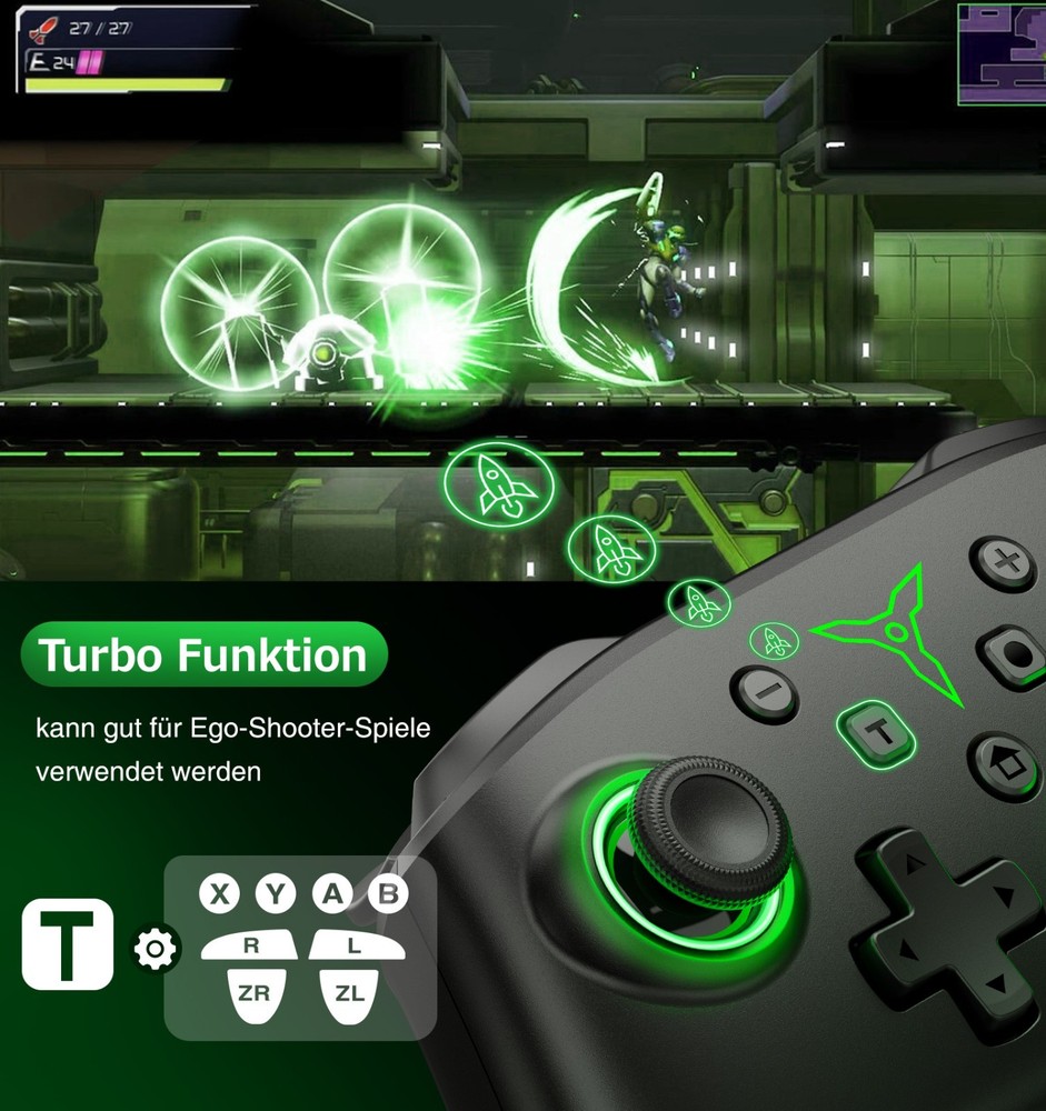 2Packs Switch 2 Controller Wireless Pro Controller For Nintendo Switch 2/1/OLED