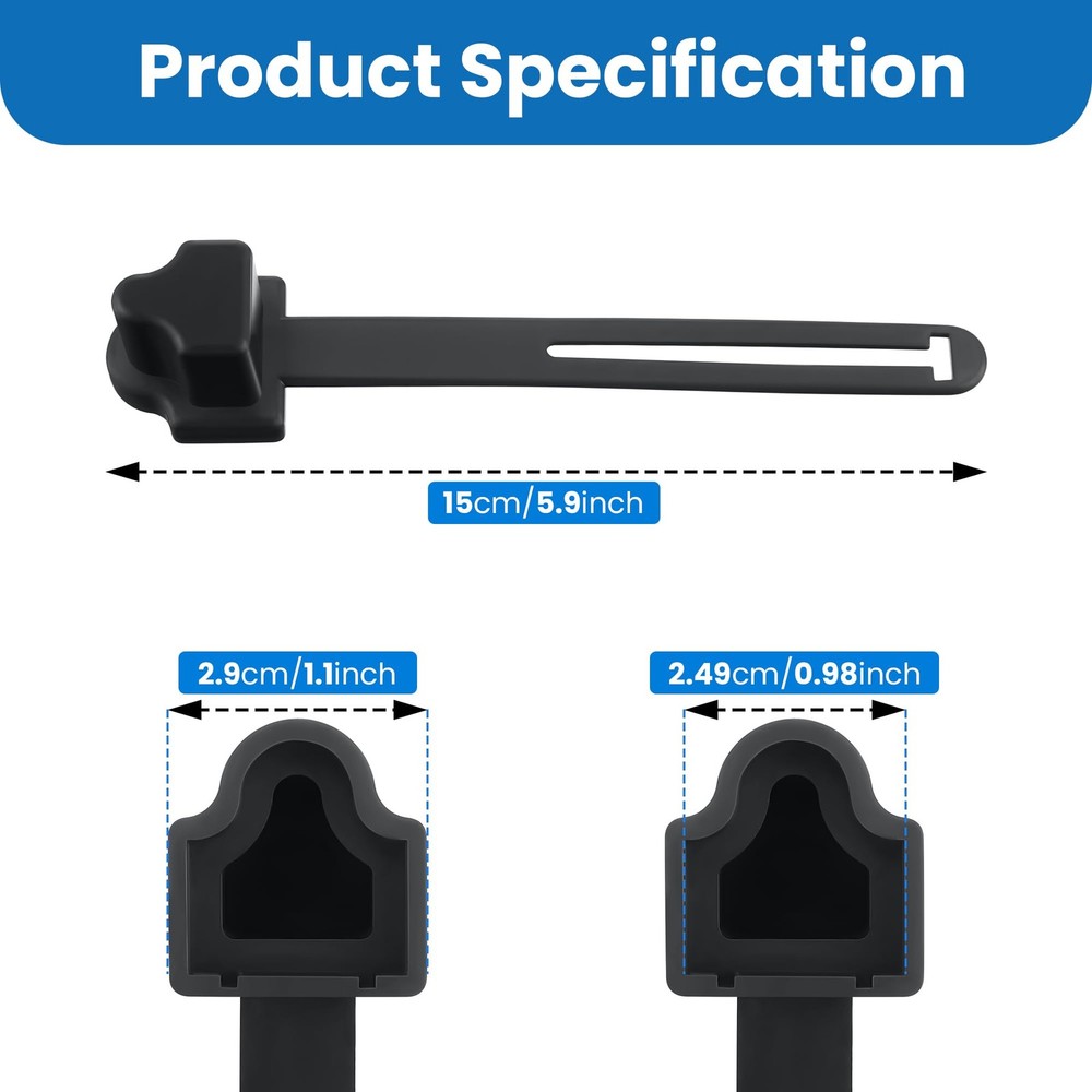 Feekoon 2 Pack 3 Prong Plug Protector for Engine Block Heater Cords, Black