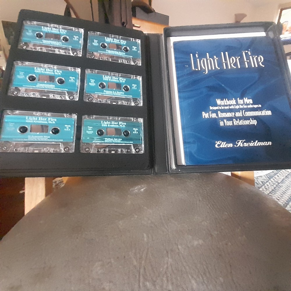 Self Help Program For Men (LIGHT HER FIRE) Opened Box W/6 tapes, Intro Workbook