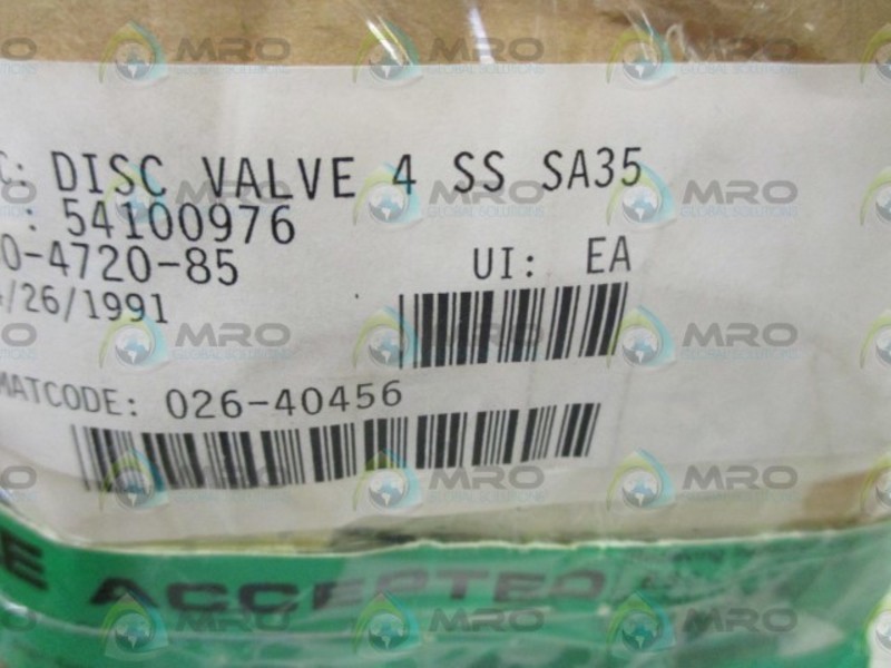 SCE 026-40456 DISC VALVE NSNP