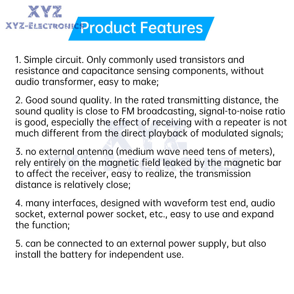 525~1605kHz Medium Wave AM Radio Transmitter DIY Circuit Board Radio Module 6V