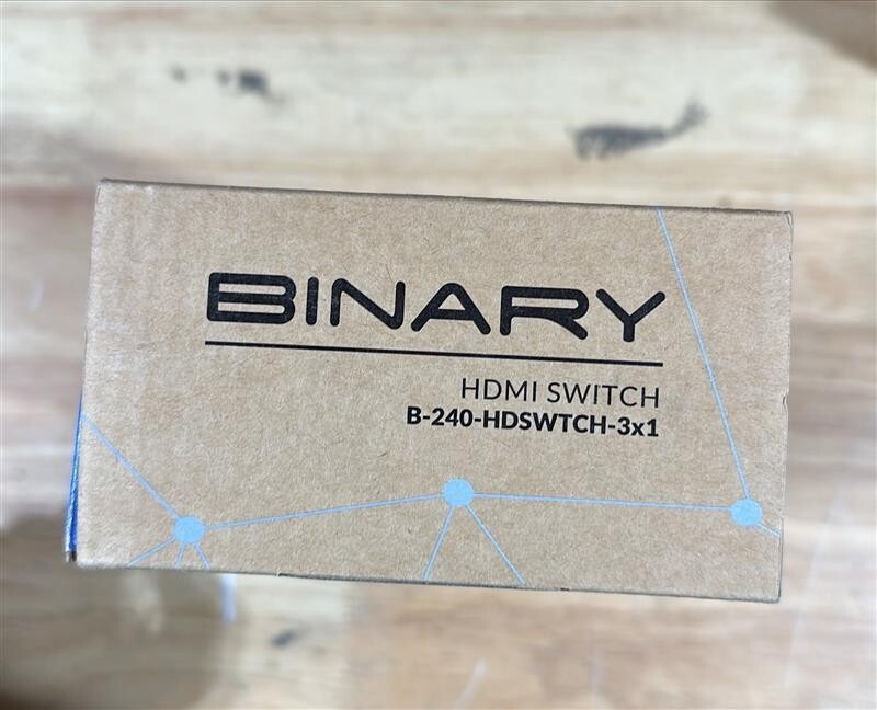 Binary B-240-HDSWTCH-3x1 3x1 HDMI Switch 4K Ultra HD