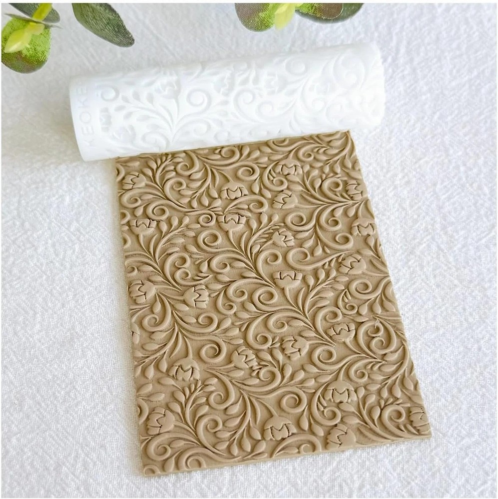 Polymer Clay Texture Roller - Great for Making Earrings, like Texture Sheets, Wo