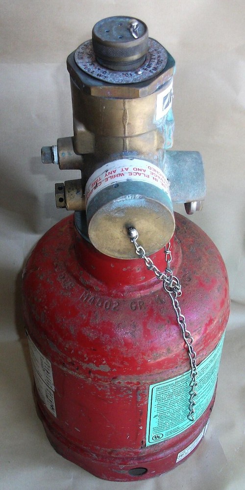 FM 200 KIDDE CLEAN AGENT FIRE SUPPRESSION SYSTEM COMPUTER ROOM EXTINGUISHER USED
