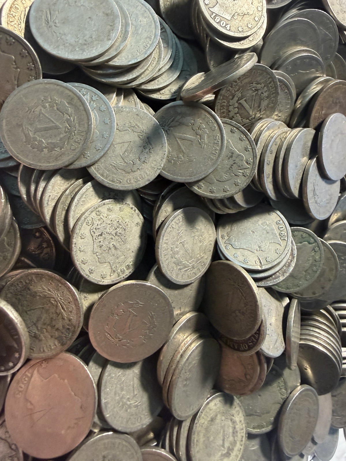 (100) Assorted Liberty "V" Nickels - Bulk Lot