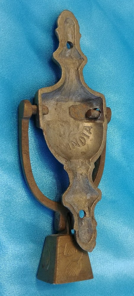 Vintage Solid Brass Door knocker ching Bell India