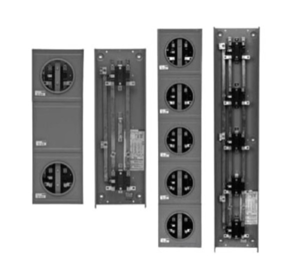 MURRAY 100 AMP UVS411B APARTMENT METERING 3 active, 1 blank METER STACK