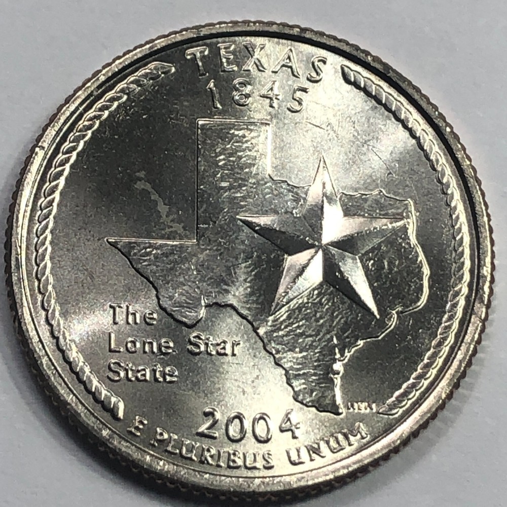 2004 D - Texas Statehood Quarter Dollar Dollar Coin