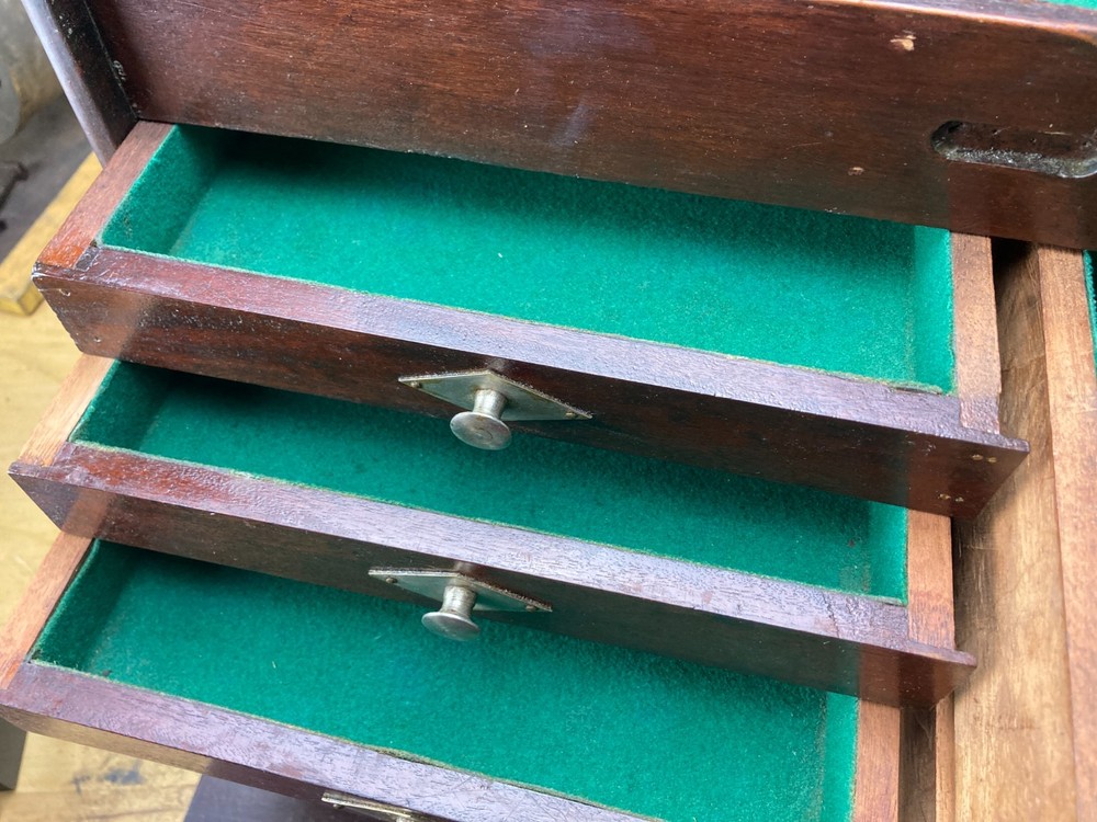 Early Handmade Custom Machinist Tool Chest Box