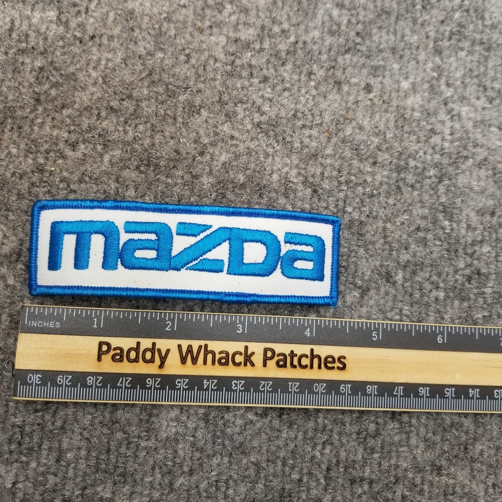 Vintage Mazda Patch Car Auto 70s 80s Work Uniform A3