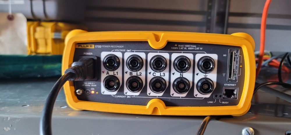 Fluke 1750 3 Three Phase Power Quality Recorder Analyzer Meter