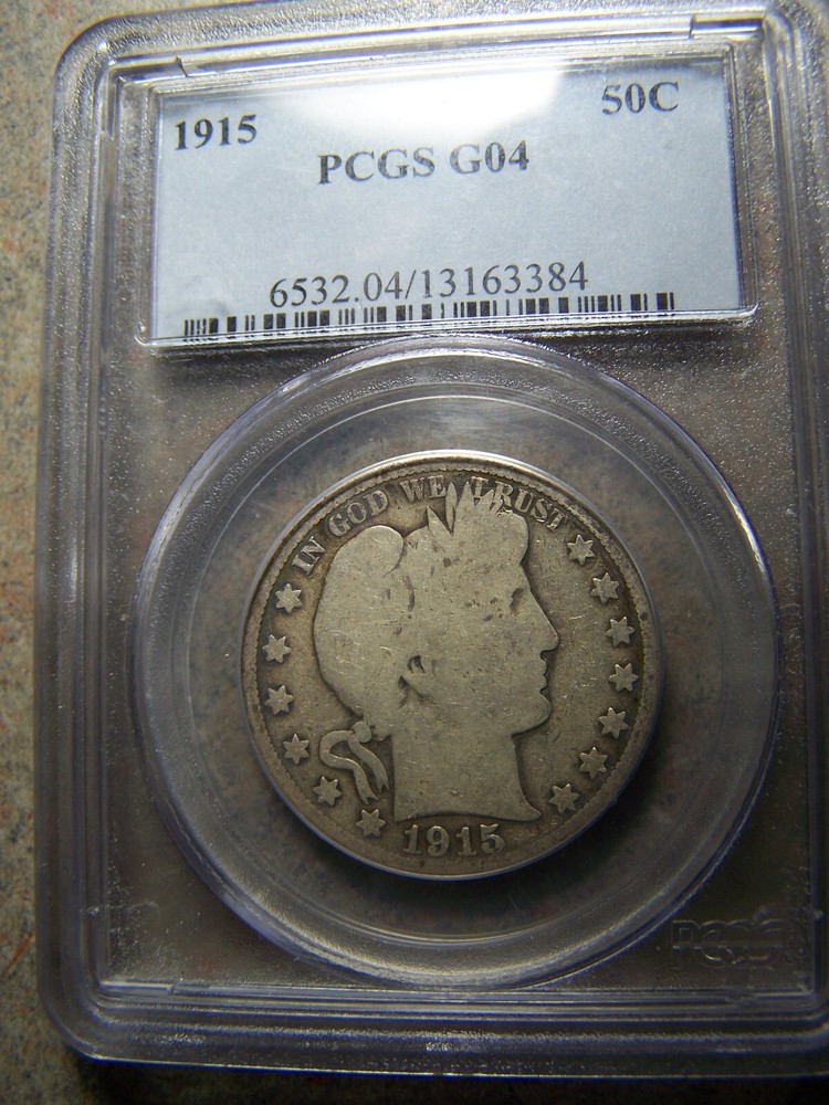 1915 Barber Half Dollar -- PCGS G04 -- 138,450 Minted --