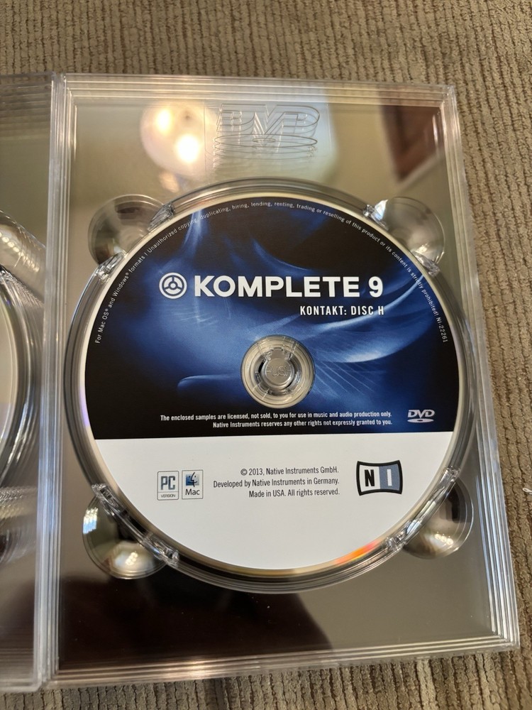 Komplete 9 Native Instruments & Effects Collection 12 Discs No Serial Number