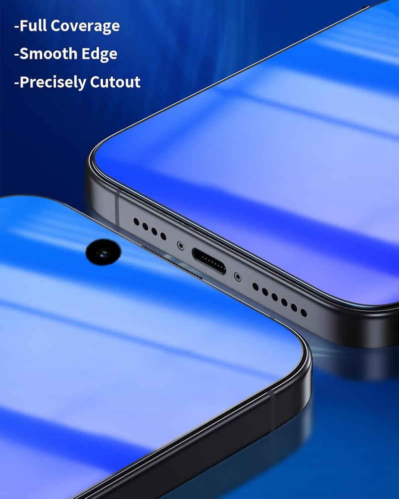 Privacy Screen Protector for iPhone 13 Pro / For iphone 14/ 13/ 13 Blue