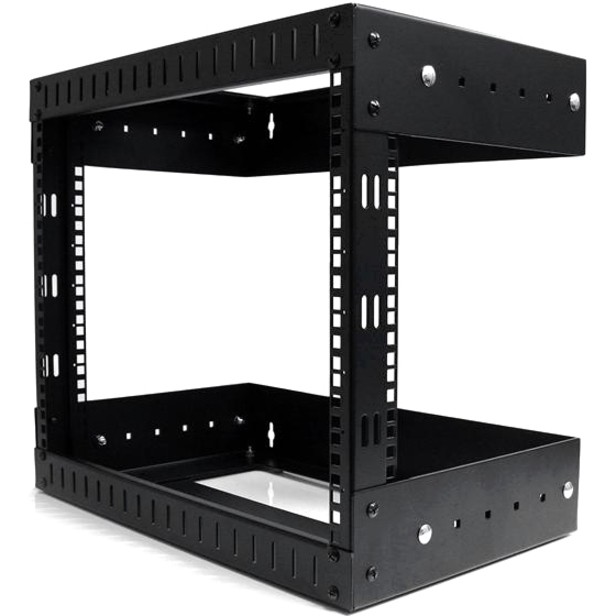 StarTech RK812WALLOA 8U Open Frame Wall Mount Rack - Adjustable Depth