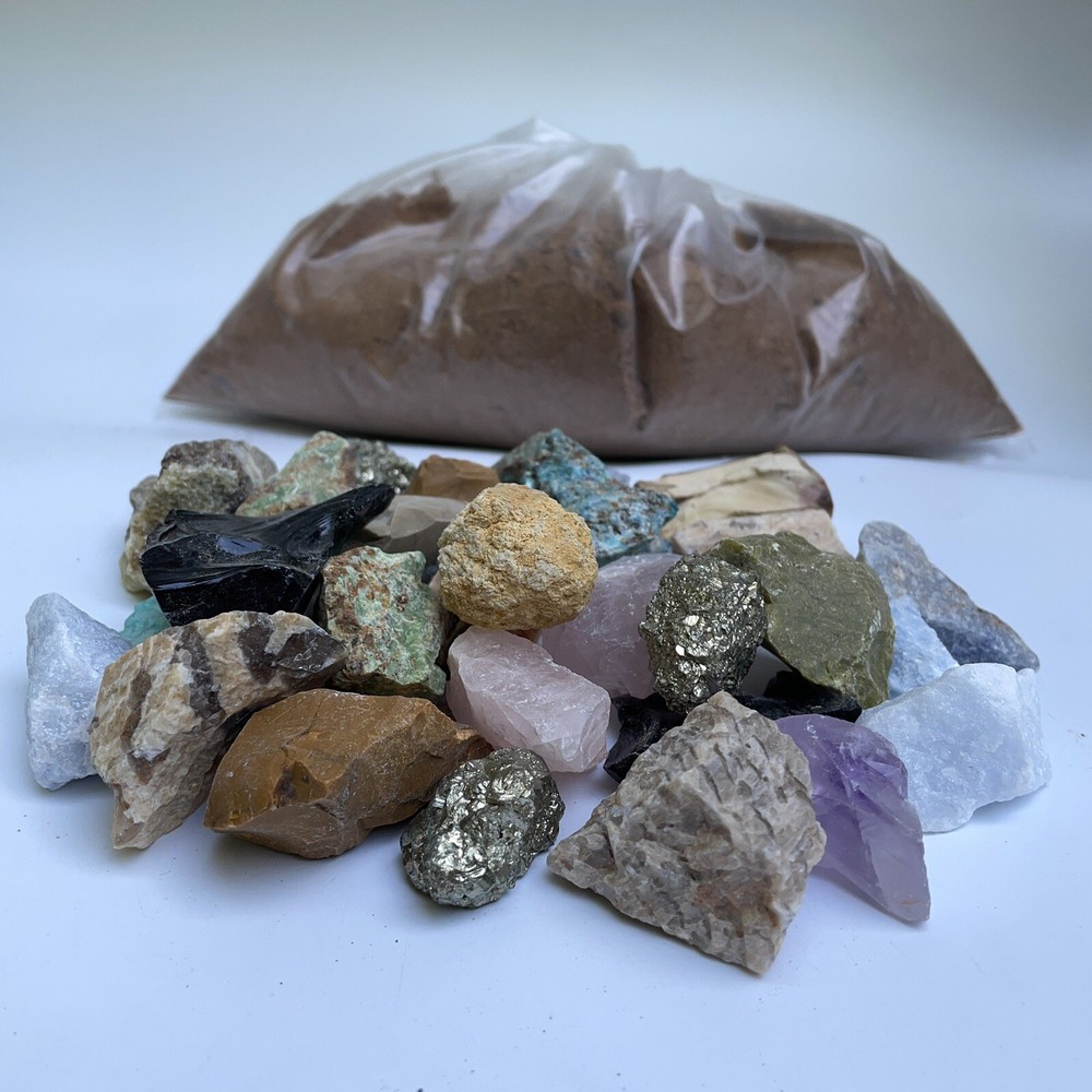 Gem Mining Paydirt Emerald & Ruby Mix Miners Rough Mix gem mining dirt