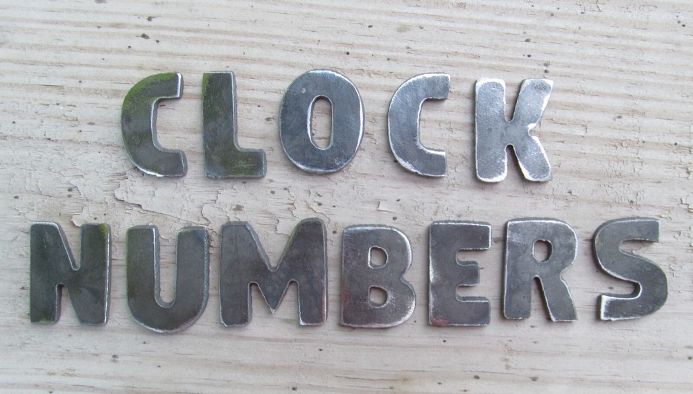 Clock Numbers 1.25" tall