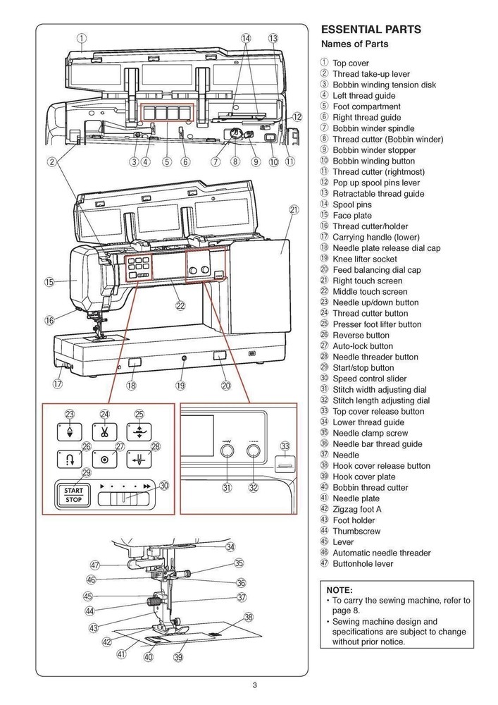 Janome Continental M17 Manual : Sewing and Embroidery Two Book Bundle, Free Ship