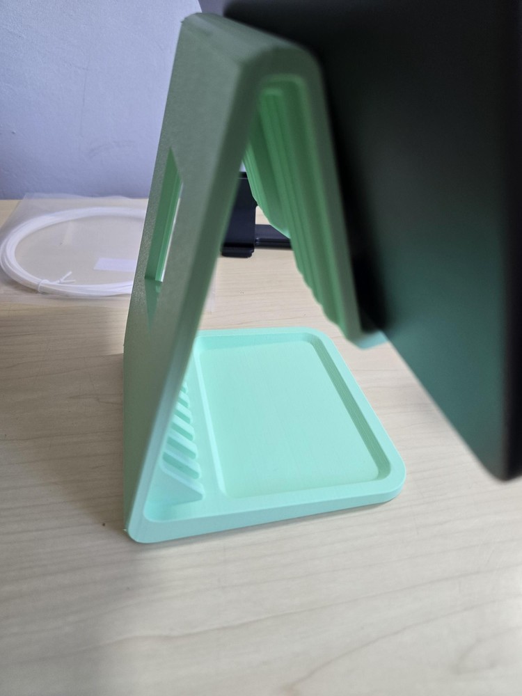 Tablet Stand with Desk Tray, Angled iPad Holder, Android Tablet Dock, Bedside or