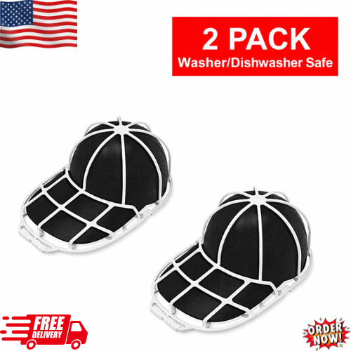 2 Pack Hat Washer Baseball Cap Cleaner Machine Washing Cage Holder Frame Net New